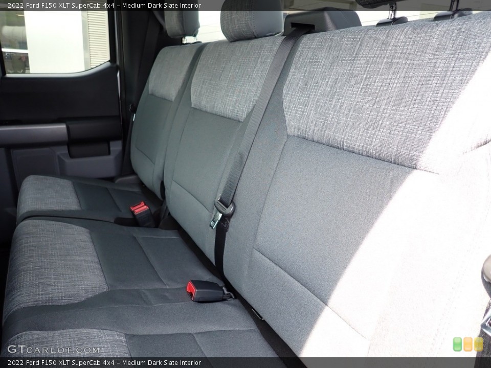 Medium Dark Slate Interior Rear Seat for the 2022 Ford F150 XLT SuperCab 4x4 #144209184