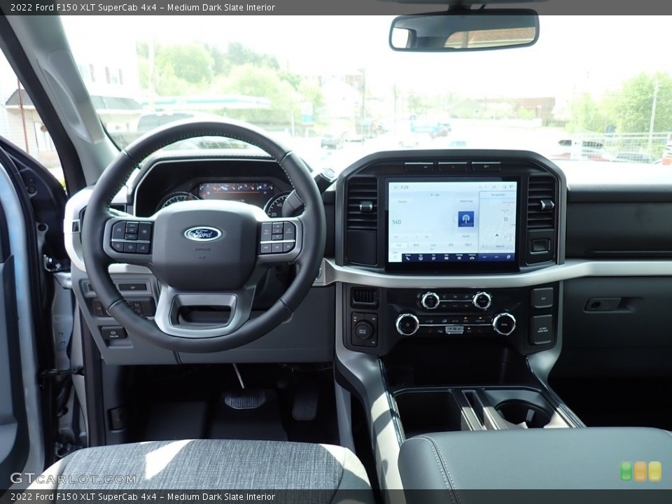 Medium Dark Slate Interior Photo for the 2022 Ford F150 XLT SuperCab 4x4 #144209211