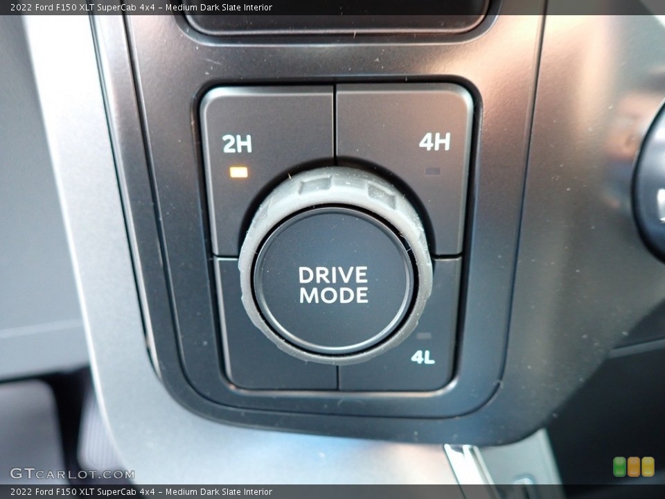 Medium Dark Slate Interior Controls for the 2022 Ford F150 XLT SuperCab 4x4 #144209334