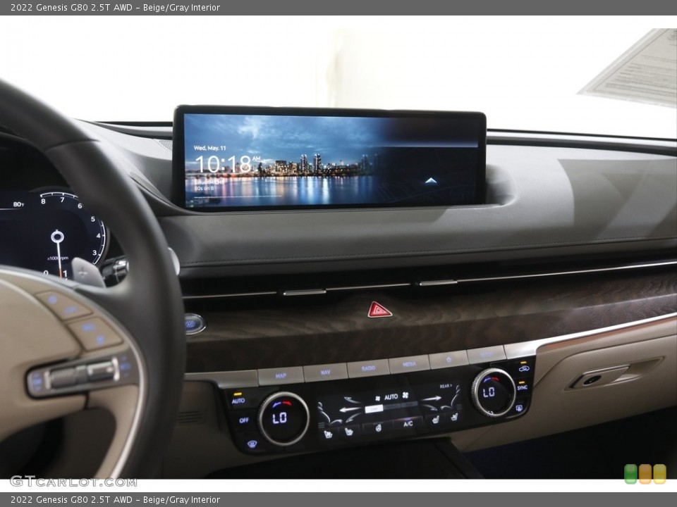 Beige/Gray Interior Dashboard for the 2022 Genesis G80 2.5T AWD #144209526