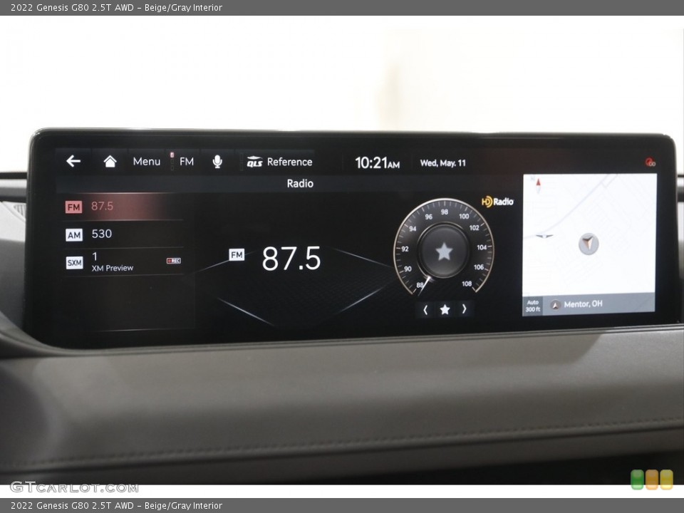 Beige/Gray Interior Controls for the 2022 Genesis G80 2.5T AWD #144209616