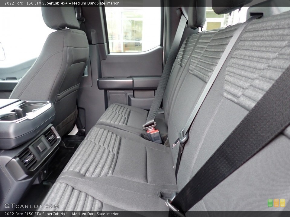 Medium Dark Slate Interior Rear Seat for the 2022 Ford F150 STX SuperCab 4x4 #144209736
