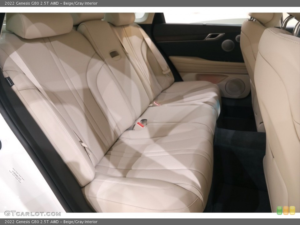 Beige/Gray Interior Rear Seat for the 2022 Genesis G80 2.5T AWD #144209774
