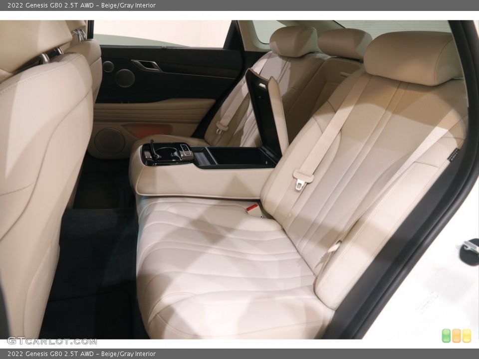 Beige/Gray Interior Rear Seat for the 2022 Genesis G80 2.5T AWD #144209817