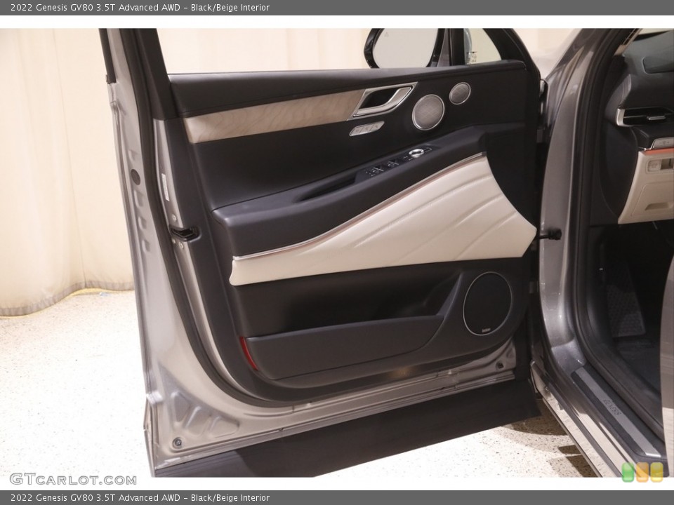Black/Beige Interior Door Panel for the 2022 Genesis GV80 3.5T Advanced AWD #144210921