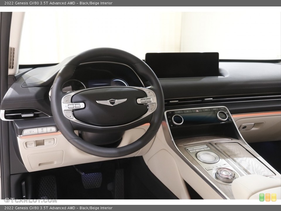 Black/Beige Interior Dashboard for the 2022 Genesis GV80 3.5T Advanced AWD #144210966