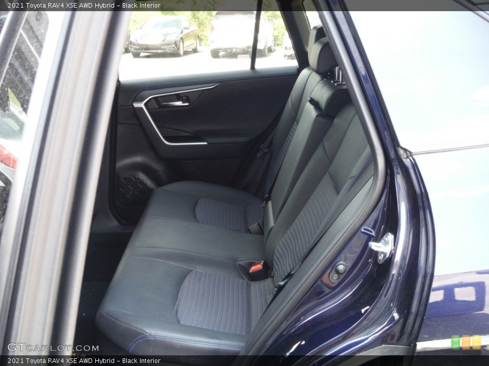Black Interior Rear Seat for the 2021 Toyota RAV4 XSE AWD Hybrid #144211005