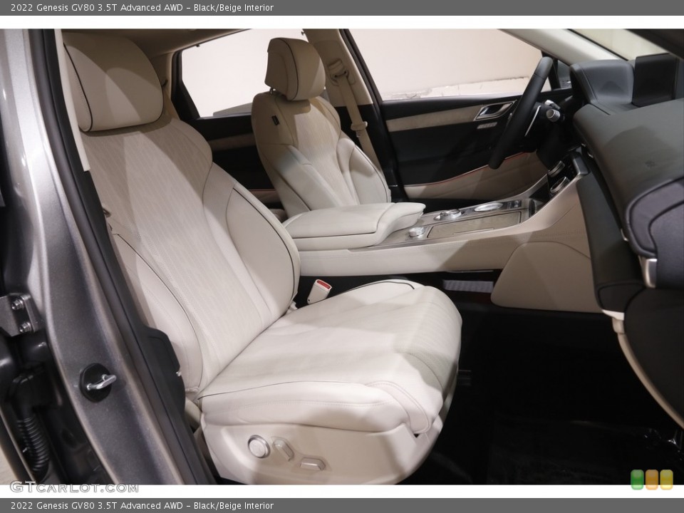 Black/Beige 2022 Genesis GV80 Interiors