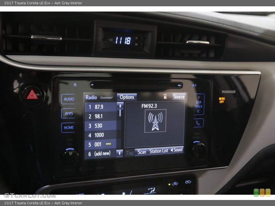 Ash Gray Interior Audio System for the 2017 Toyota Corolla LE Eco #144213399