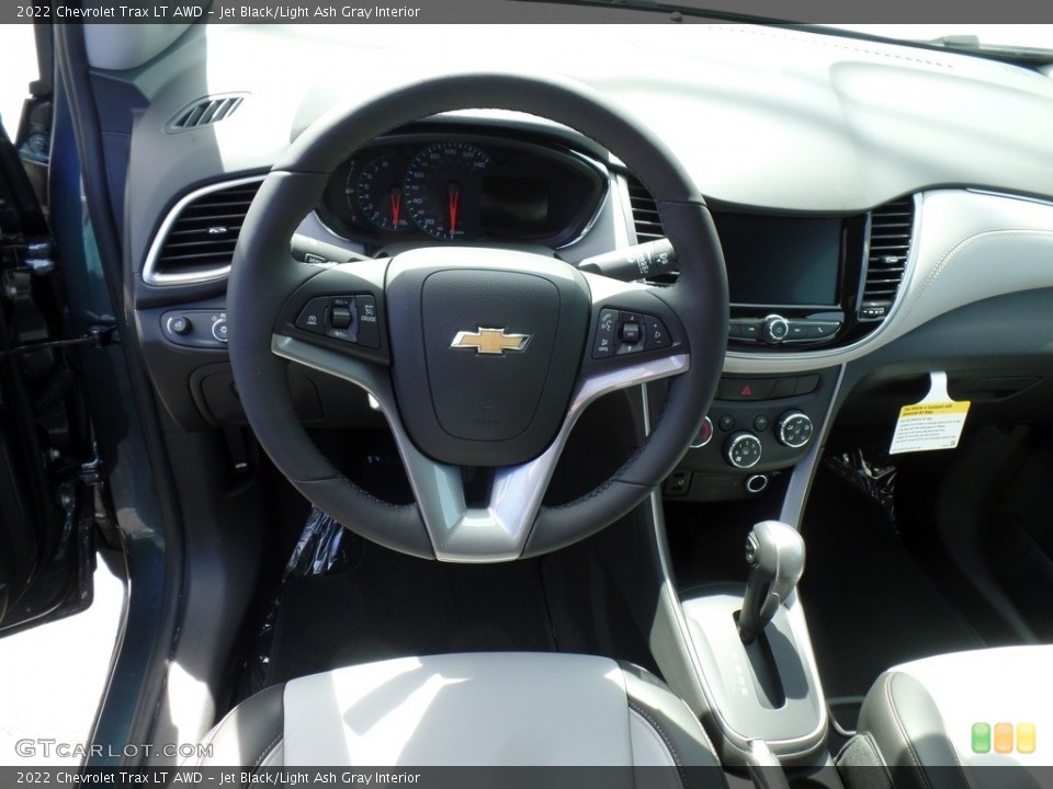 Jet Black/Light Ash Gray Interior Dashboard for the 2022 Chevrolet Trax LT AWD #144213555