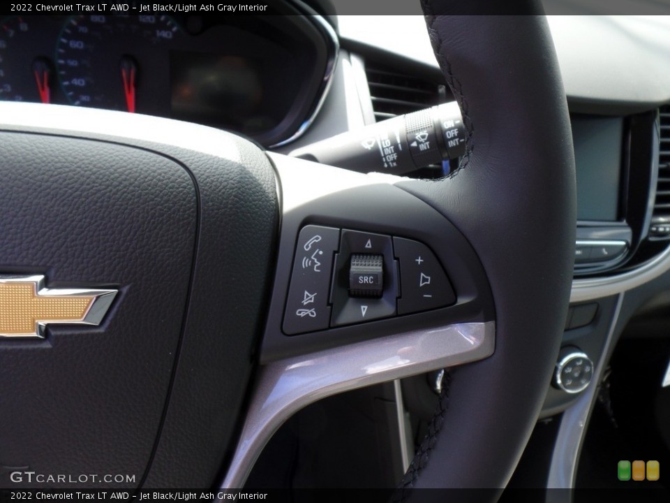 Jet Black/Light Ash Gray Interior Steering Wheel for the 2022 Chevrolet Trax LT AWD #144213603
