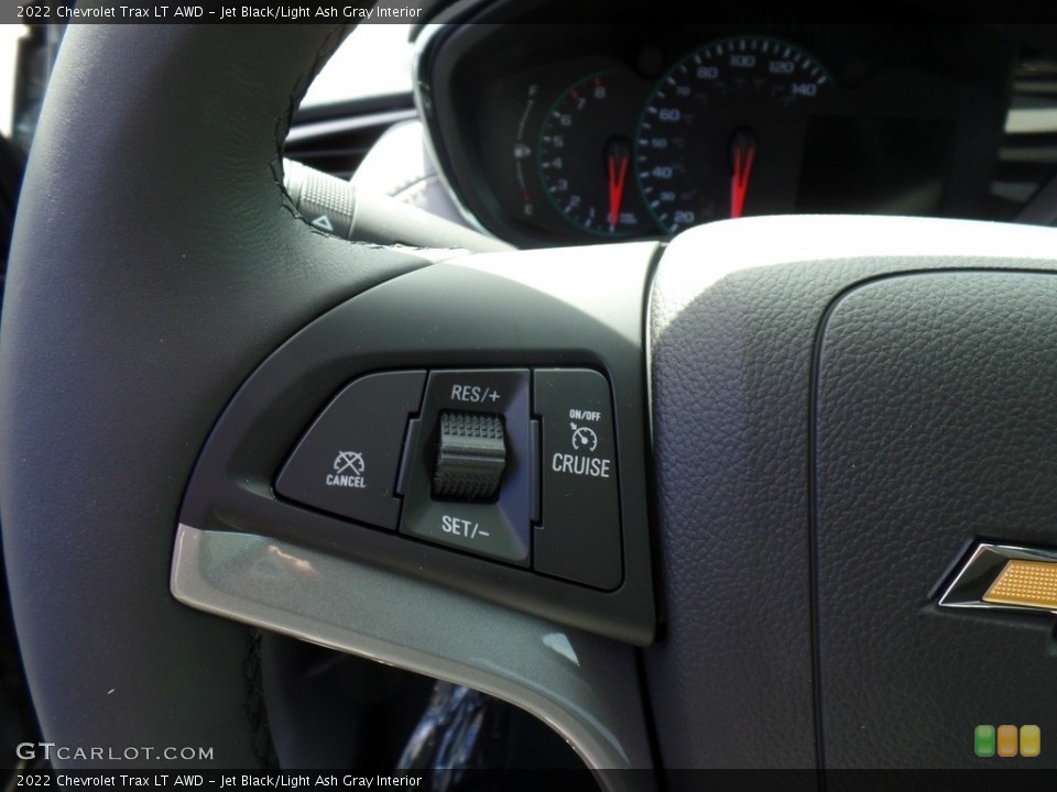 Jet Black/Light Ash Gray Interior Steering Wheel for the 2022 Chevrolet Trax LT AWD #144213627