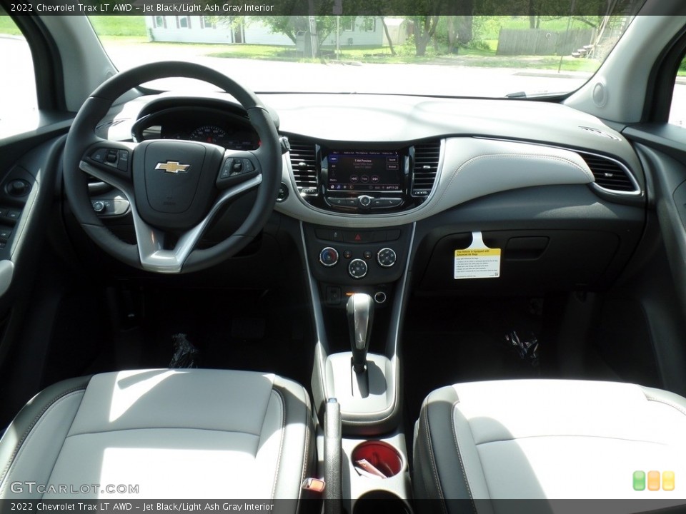 Jet Black/Light Ash Gray Interior Dashboard for the 2022 Chevrolet Trax LT AWD #144213906