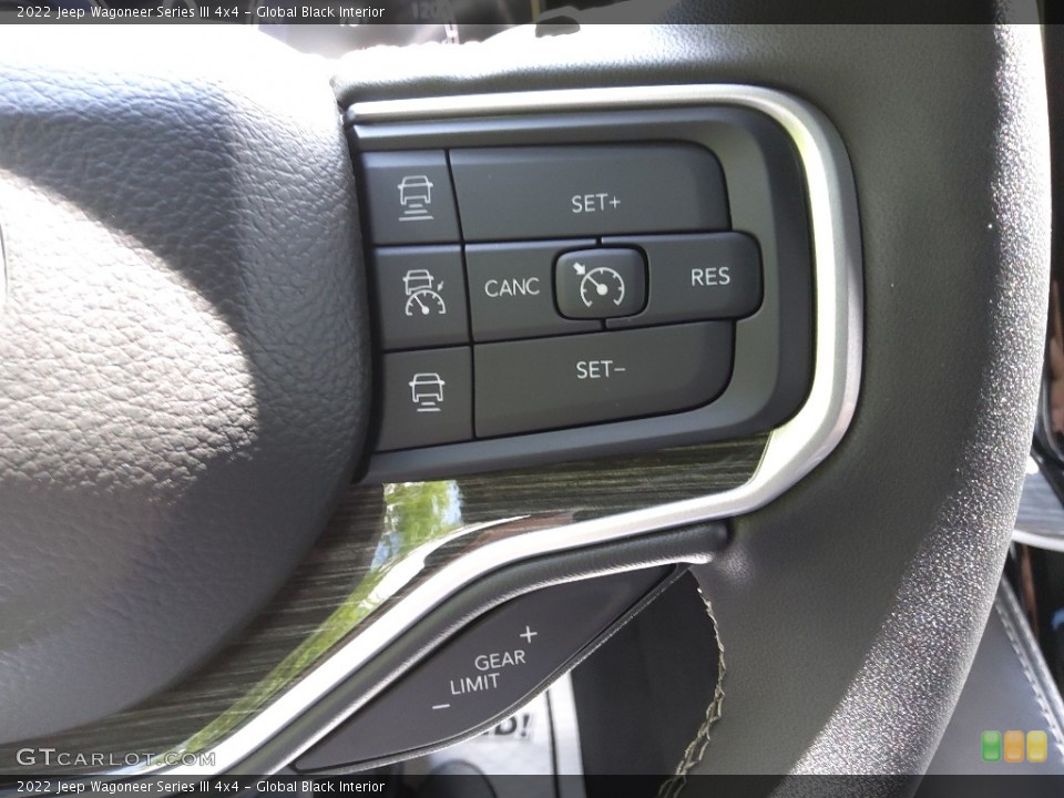 Global Black Interior Steering Wheel for the 2022 Jeep Wagoneer Series III 4x4 #144214299