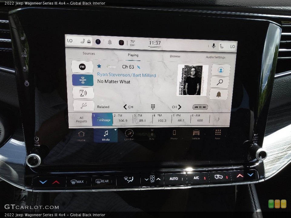 Global Black Interior Controls for the 2022 Jeep Wagoneer Series III 4x4 #144214386