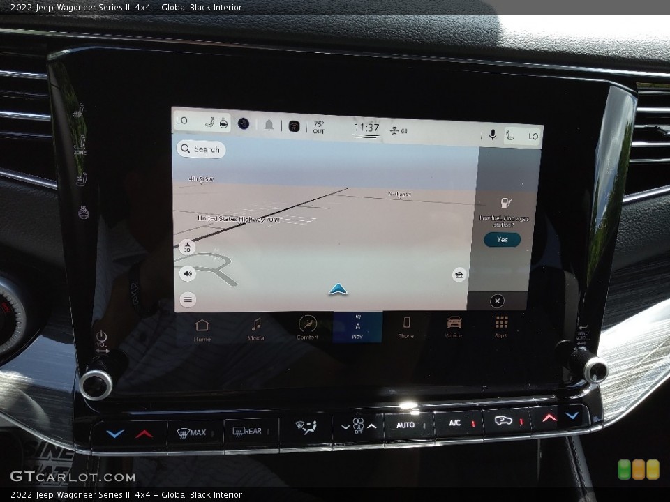 Global Black Interior Navigation for the 2022 Jeep Wagoneer Series III 4x4 #144214416