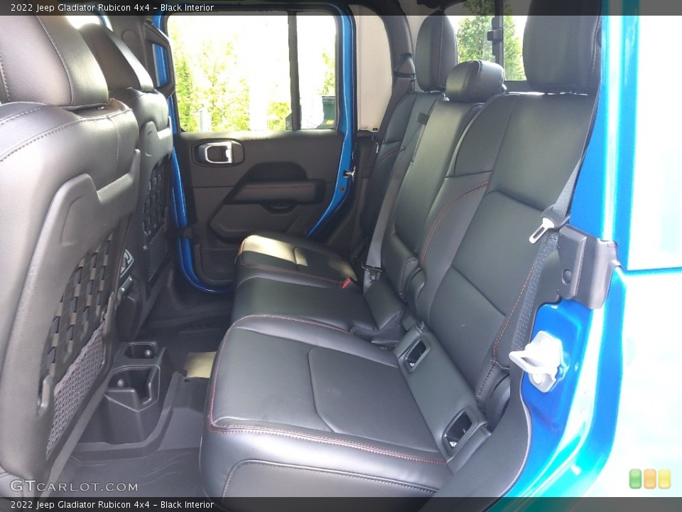 Black Interior Rear Seat for the 2022 Jeep Gladiator Rubicon 4x4 #144215934