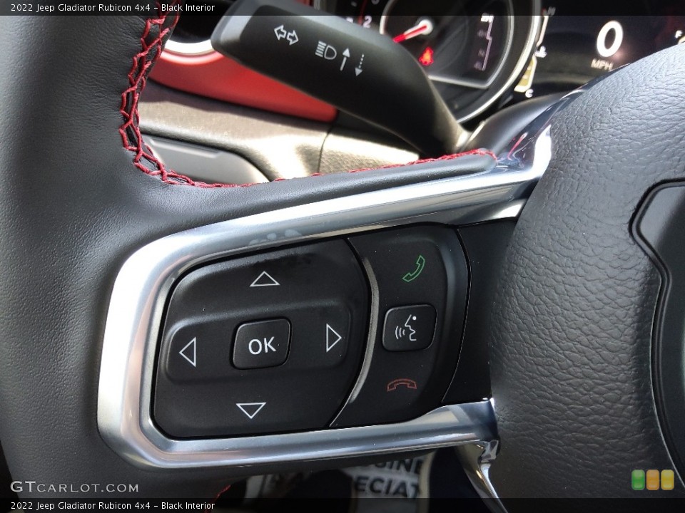 Black Interior Steering Wheel for the 2022 Jeep Gladiator Rubicon 4x4 #144216078