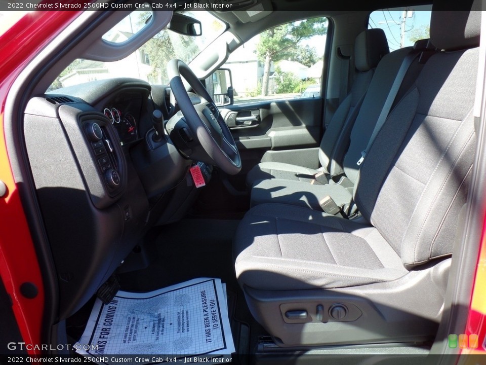 Jet Black Interior Photo for the 2022 Chevrolet Silverado 2500HD Custom Crew Cab 4x4 #144216192
