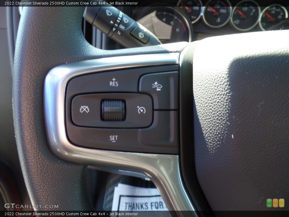 Jet Black Interior Steering Wheel for the 2022 Chevrolet Silverado 2500HD Custom Crew Cab 4x4 #144216321