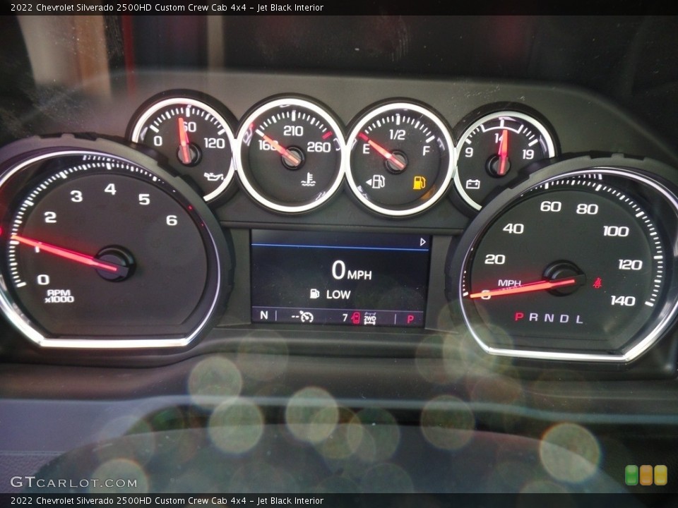 Jet Black Interior Gauges for the 2022 Chevrolet Silverado 2500HD Custom Crew Cab 4x4 #144216396
