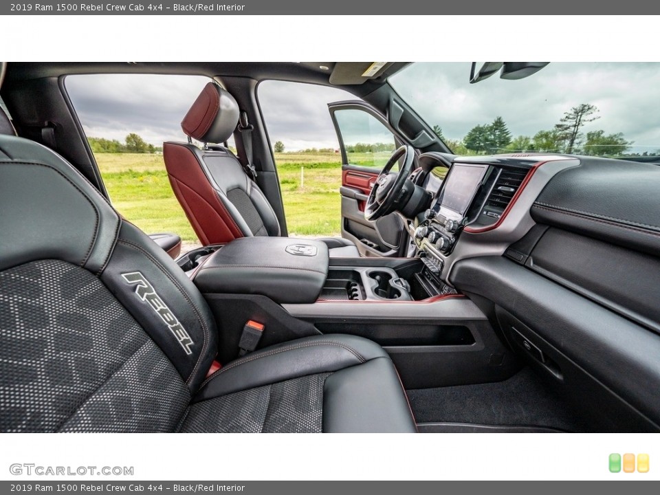Black/Red Interior Front Seat for the 2019 Ram 1500 Rebel Crew Cab 4x4 #144216603
