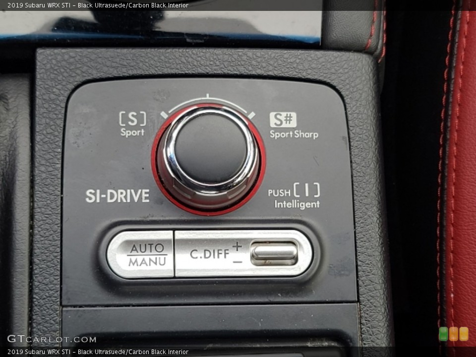 Black Ultrasuede/Carbon Black Interior Controls for the 2019 Subaru WRX STI #144217161