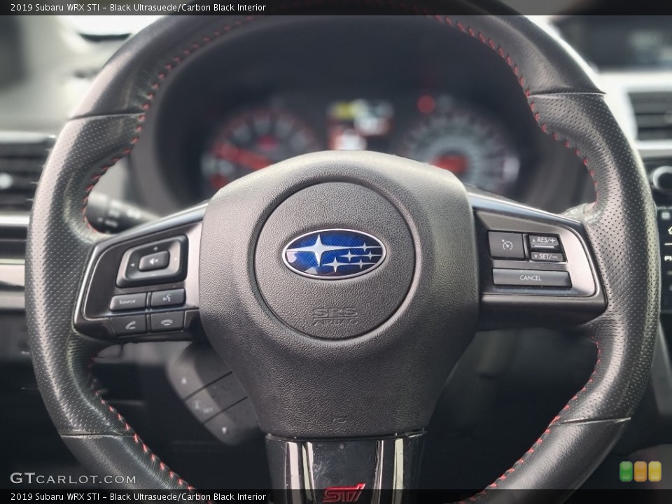 Black Ultrasuede/Carbon Black Interior Steering Wheel for the 2019 Subaru WRX STI #144217206