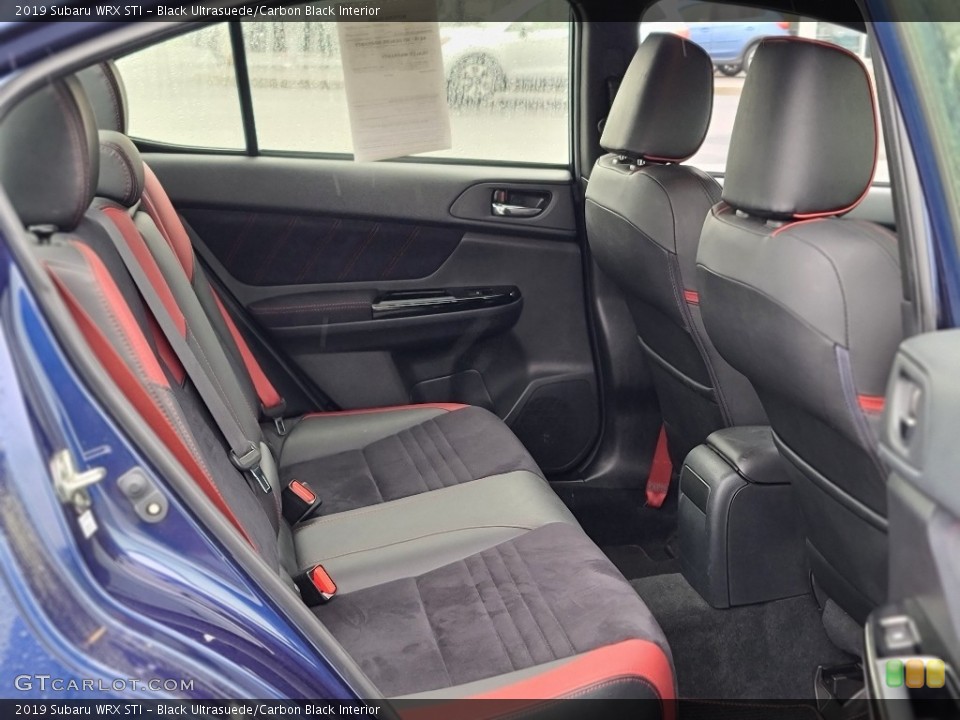 Black Ultrasuede/Carbon Black Interior Rear Seat for the 2019 Subaru WRX STI #144217590
