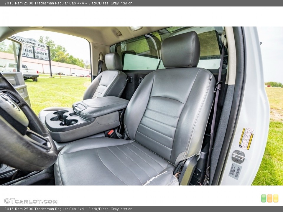 Black/Diesel Gray Interior Front Seat for the 2015 Ram 2500 Tradesman Regular Cab 4x4 #144218079