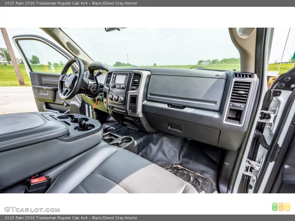 Black/Diesel Gray Interior Dashboard for the 2015 Ram 2500 Tradesman Regular Cab 4x4 #144218127