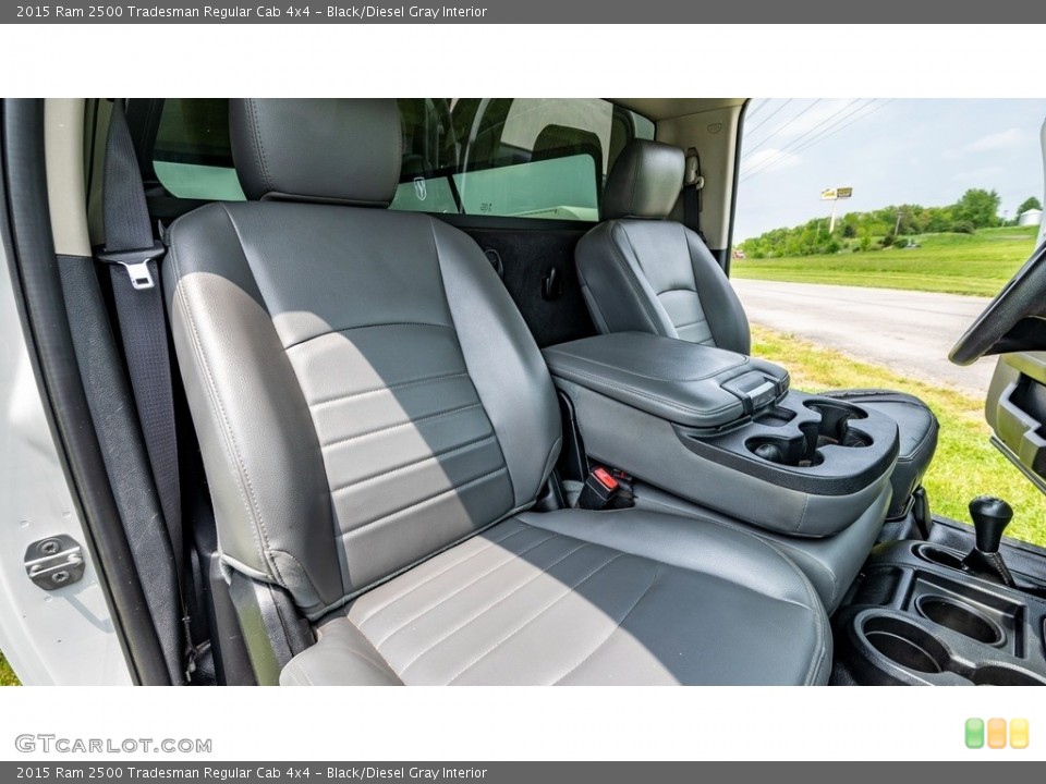Black/Diesel Gray Interior Front Seat for the 2015 Ram 2500 Tradesman Regular Cab 4x4 #144218169