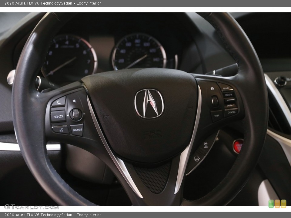 Ebony Interior Steering Wheel for the 2020 Acura TLX V6 Technology Sedan #144218802