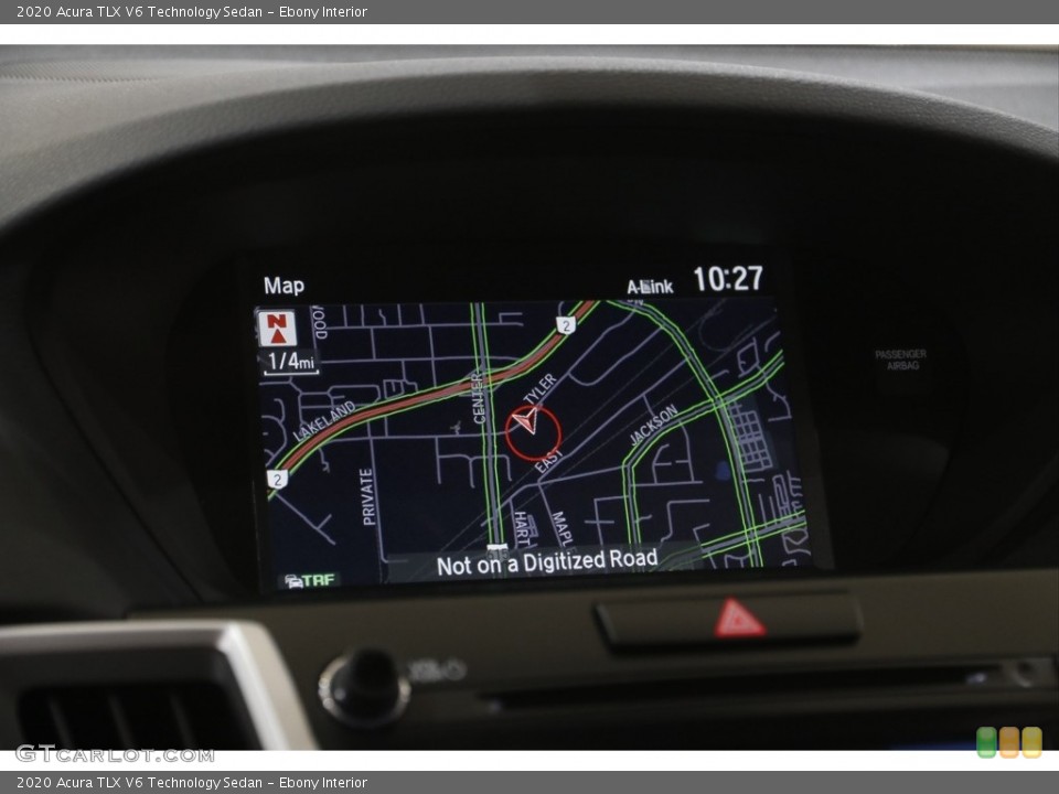 Ebony Interior Navigation for the 2020 Acura TLX V6 Technology Sedan #144218868