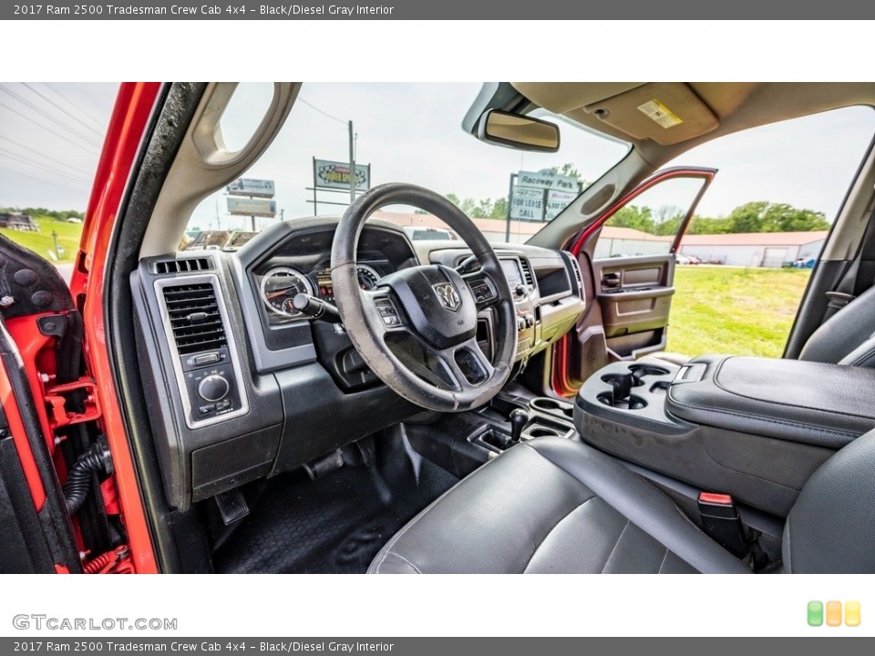Black/Diesel Gray Interior Photo for the 2017 Ram 2500 Tradesman Crew Cab 4x4 #144218874