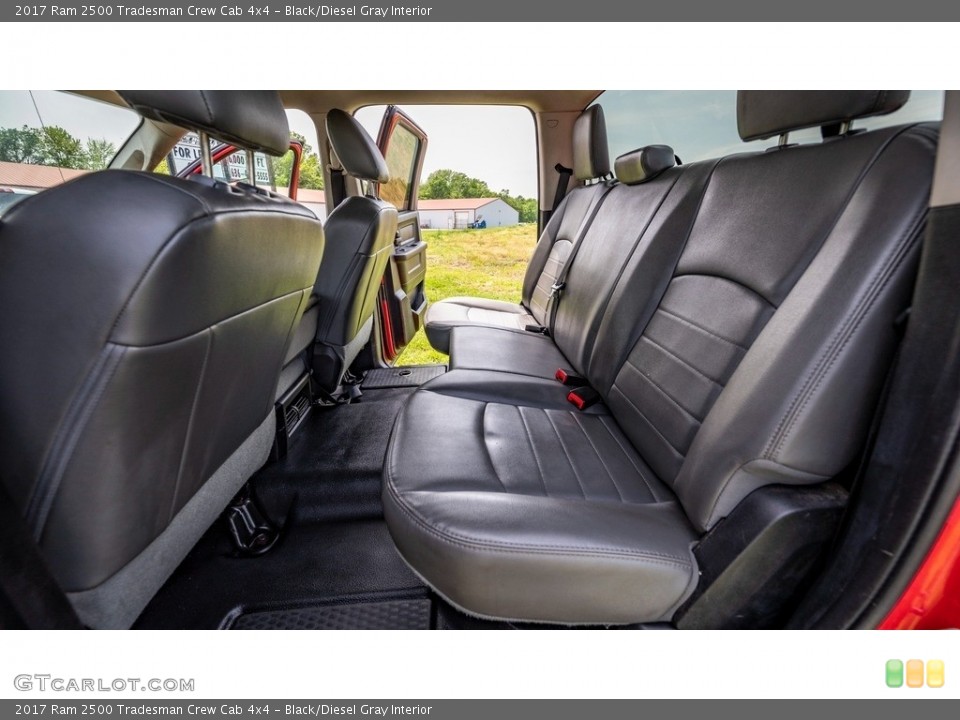 Black/Diesel Gray Interior Rear Seat for the 2017 Ram 2500 Tradesman Crew Cab 4x4 #144218916
