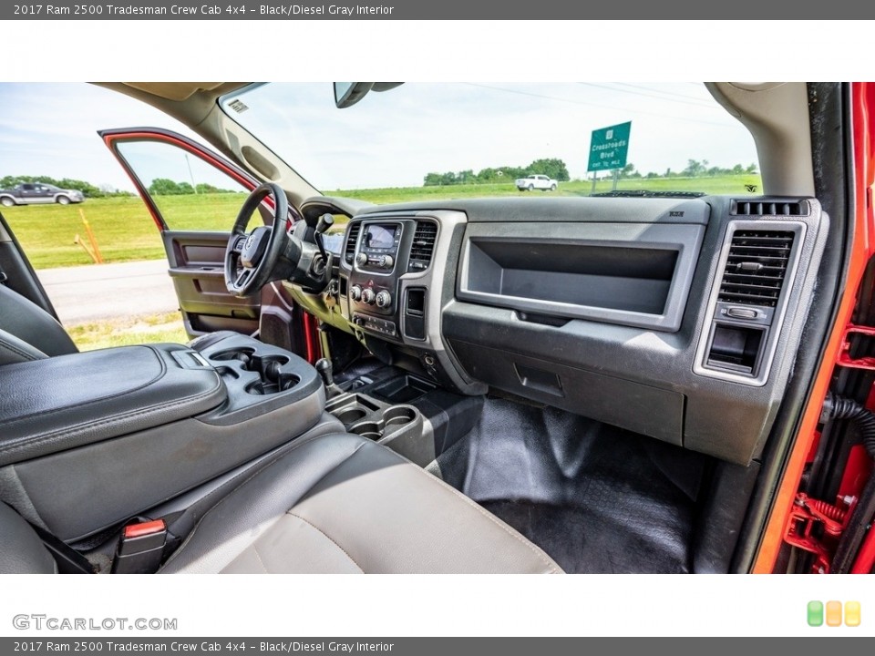 Black/Diesel Gray Interior Dashboard for the 2017 Ram 2500 Tradesman Crew Cab 4x4 #144218997