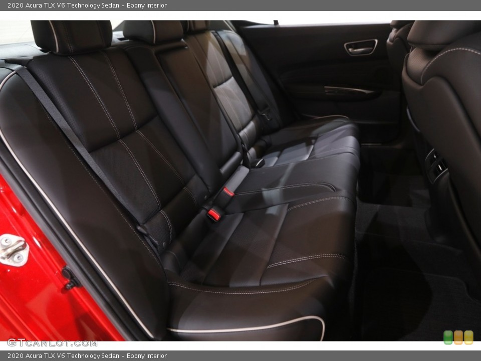 Ebony Interior Rear Seat for the 2020 Acura TLX V6 Technology Sedan #144219009