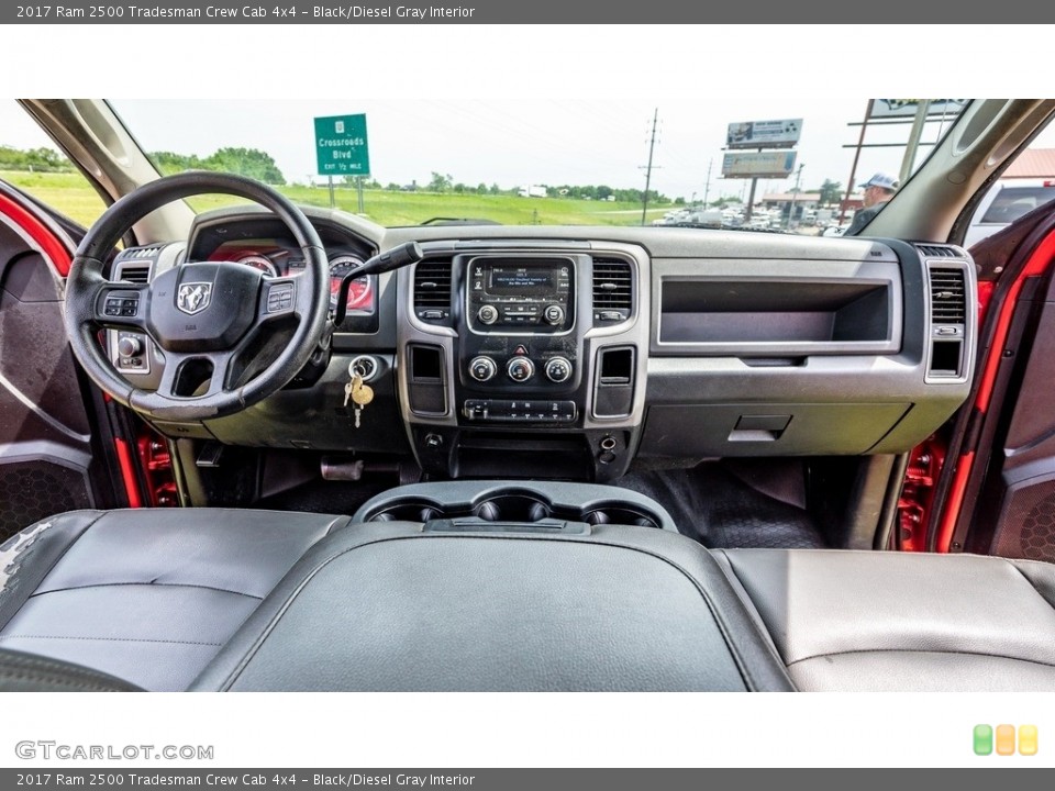 Black/Diesel Gray Interior Dashboard for the 2017 Ram 2500 Tradesman Crew Cab 4x4 #144219063