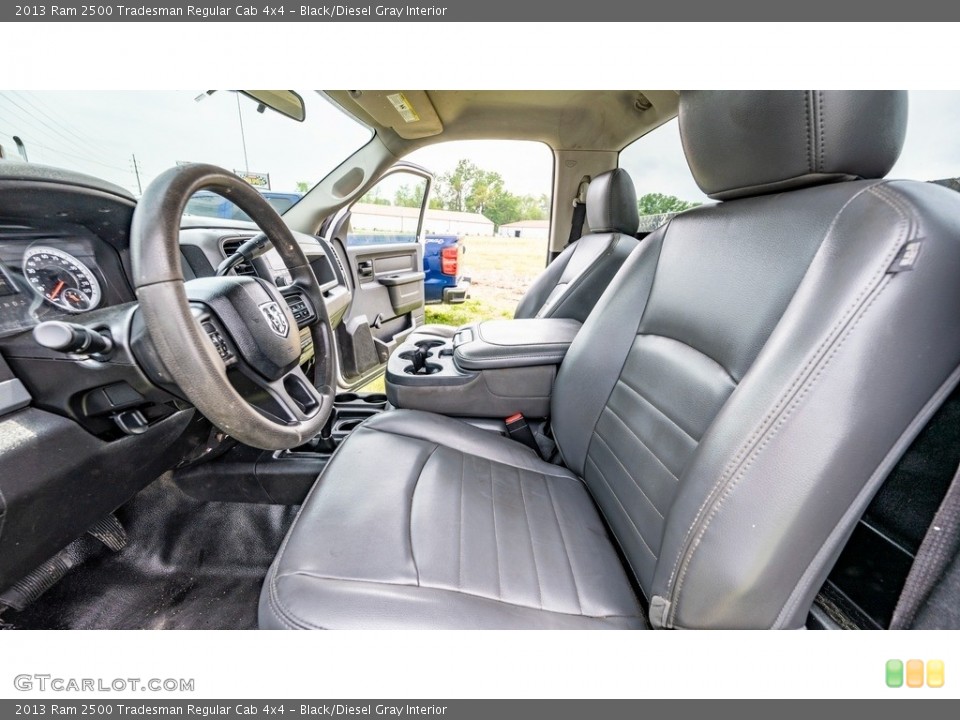 Black/Diesel Gray Interior Front Seat for the 2013 Ram 2500 Tradesman Regular Cab 4x4 #144220119