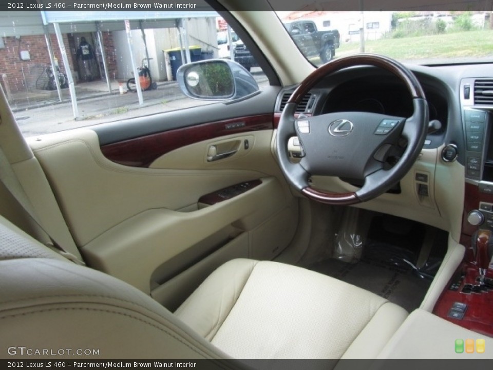 Parchment/Medium Brown Walnut Interior Steering Wheel for the 2012 Lexus LS 460 #144221253