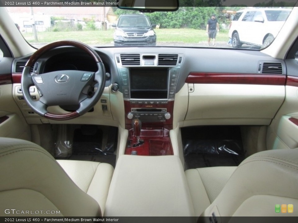 Parchment/Medium Brown Walnut Interior Dashboard for the 2012 Lexus LS 460 #144221276