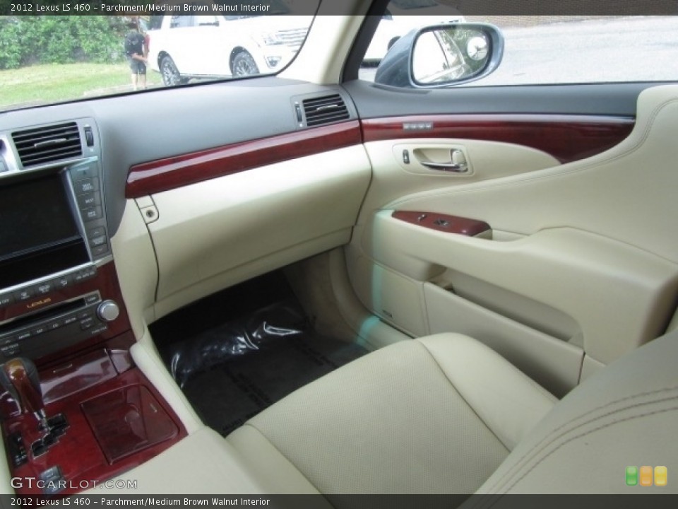 Parchment/Medium Brown Walnut Interior Door Panel for the 2012 Lexus LS 460 #144221295