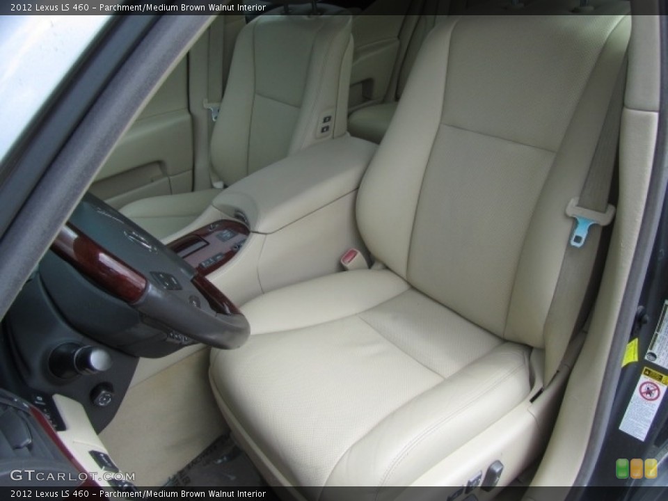 Parchment/Medium Brown Walnut Interior Front Seat for the 2012 Lexus LS 460 #144221400