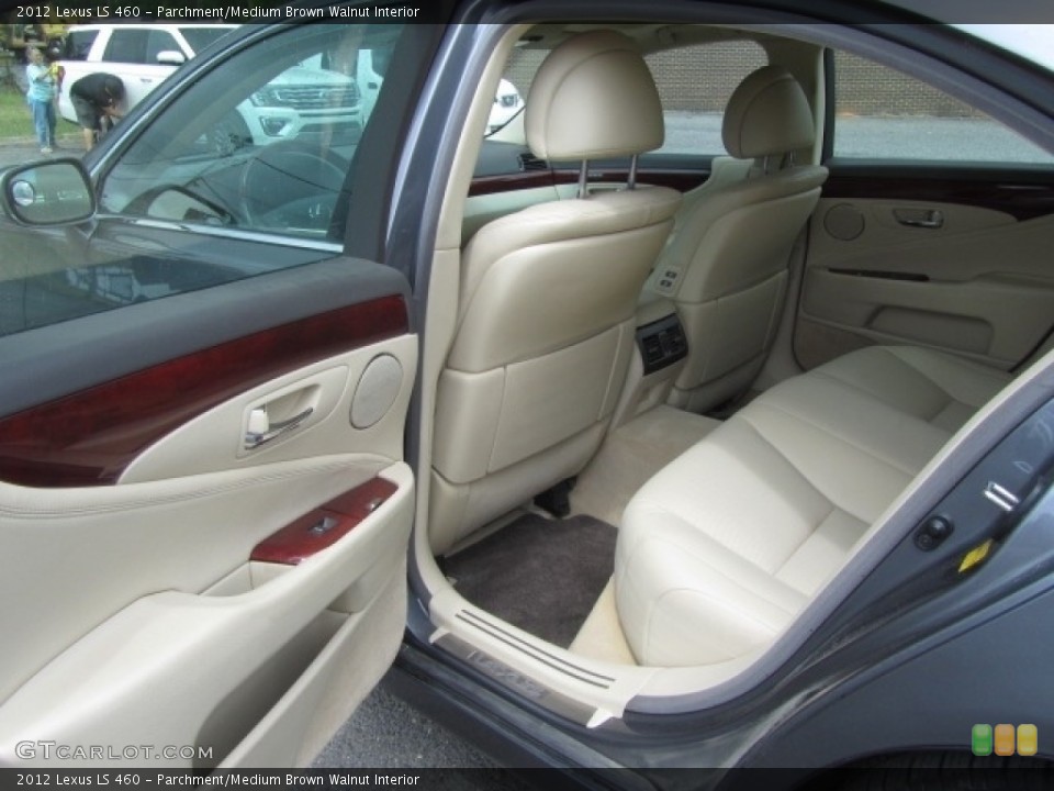 Parchment/Medium Brown Walnut Interior Rear Seat for the 2012 Lexus LS 460 #144221424
