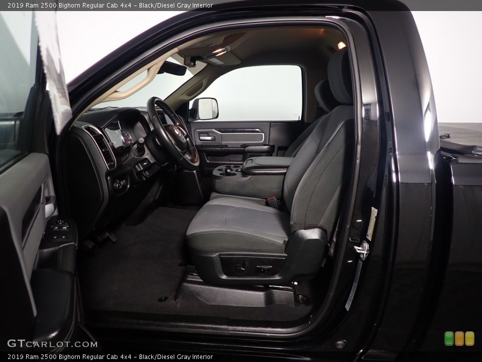 Black/Diesel Gray Interior Photo for the 2019 Ram 2500 Bighorn Regular Cab 4x4 #144221799