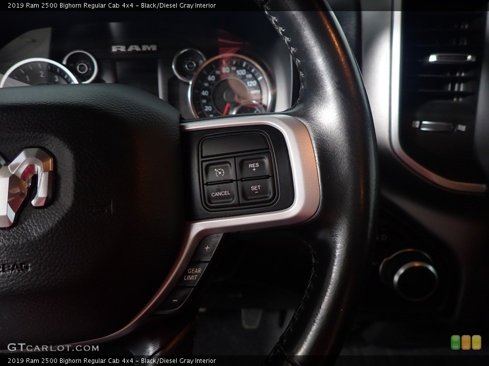 Black/Diesel Gray Interior Steering Wheel for the 2019 Ram 2500 Bighorn Regular Cab 4x4 #144221973