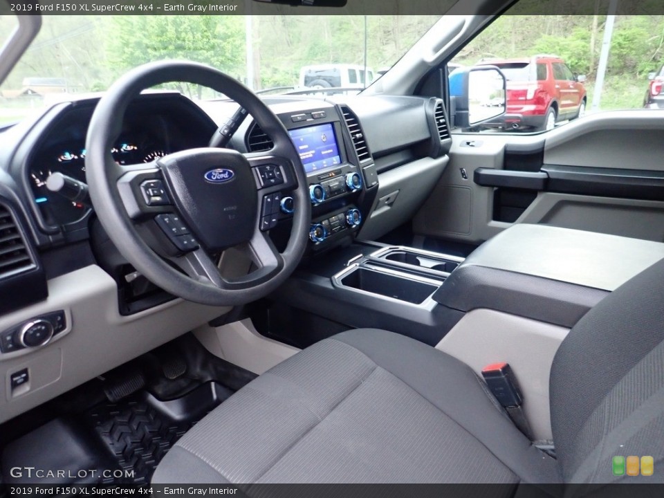 Earth Gray Interior Photo for the 2019 Ford F150 XL SuperCrew 4x4 #144222837
