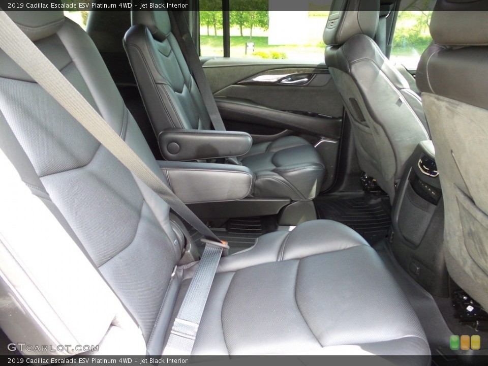 Jet Black Interior Rear Seat for the 2019 Cadillac Escalade ESV Platinum 4WD #144222975