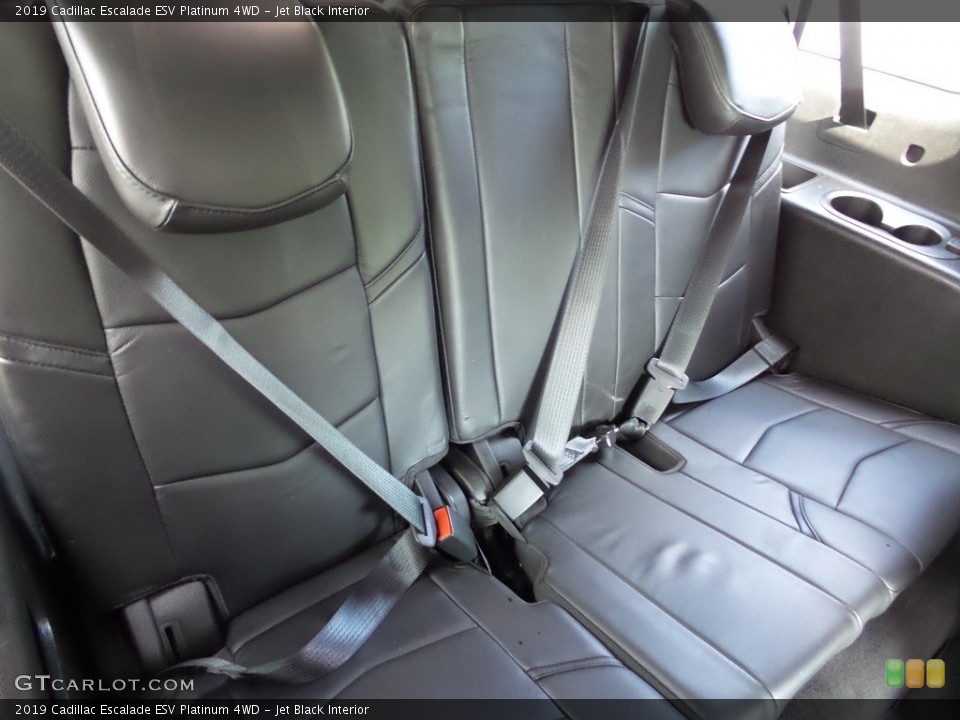 Jet Black Interior Rear Seat for the 2019 Cadillac Escalade ESV Platinum 4WD #144223002